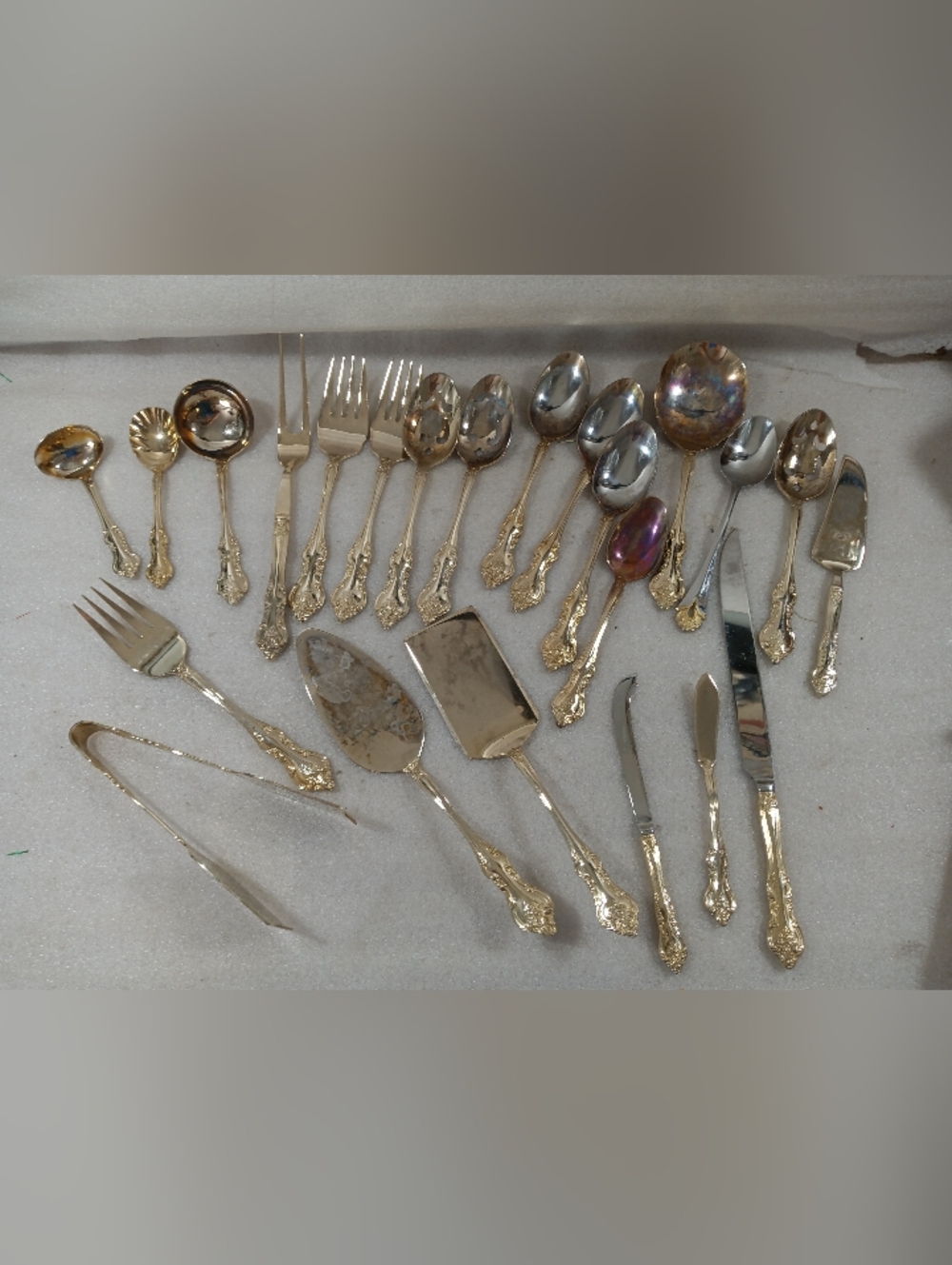 Vintage RSVP Silver Plate Florals Scrolls Serving Set 23 Pieces